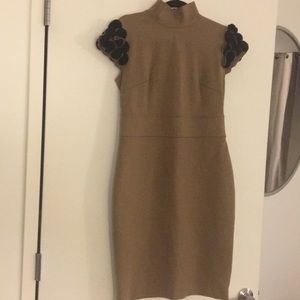 Adrienne Vittadini Ruffle Sleeve Sheath Dress